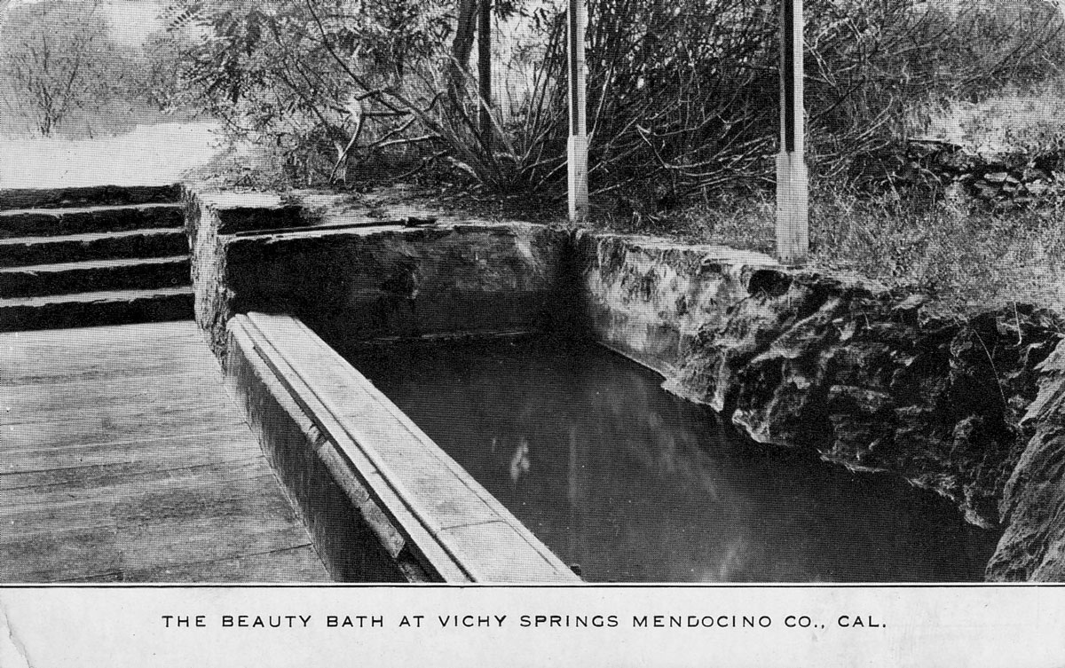 Ardesche Spring or Beauty Bath at-Vichy-Springs-1900 and Vichy Springs Resort | Ukiah, CA
