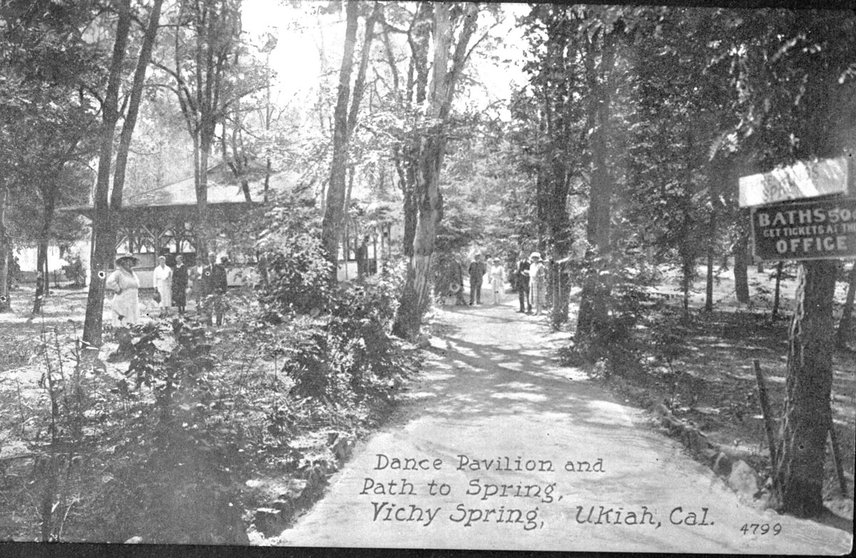 Vichy-Walkway-to-baths-1880 and Vichy Springs Resort | Ukiah, CA